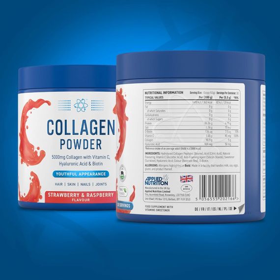 Колаген Applied Nutrition COLLAGEN 165G (STRAWBERRY AND RASPBERRY) | Зображення 1