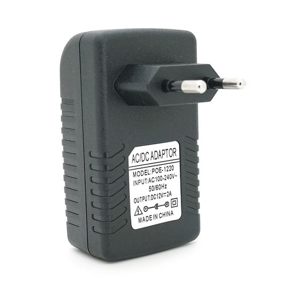 POE інжектор 12V 2A (24Вт) із портами Ethernet 10/100Мбіт/с | Зображення 2