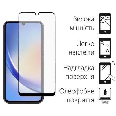 Чехол для мобильного телефона Dengos Kit for Samsung Galaxy A34 5G case + glass (Black) (DG-KM-41) - Топ | Зображення 3