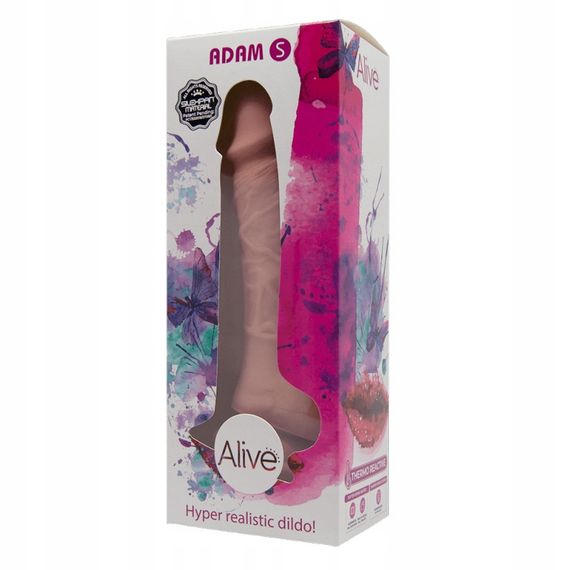 Реалістичний фалоімітатор на присосці Alive Adam Flesh S бежевий Sex Aura | Зображення 2