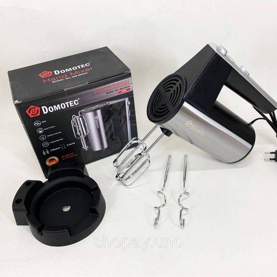 Міксер з насадкою для збивання вершків DOMOTEC R6629A 240Вт, Міксер для крему меду HK-69 | Зображення 8