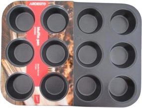 Форма для выпечки маффинов Ardesto Gemini AR2305G 35х26.5х3 см серая