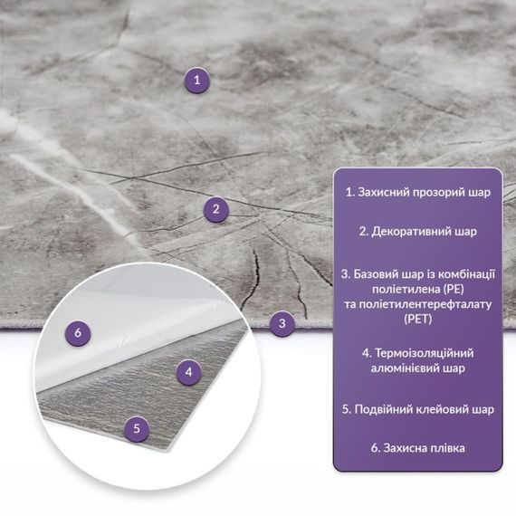 Самоклеюча стінова PET плитка 600*300*2mm (D) SW-00002334 | Зображення 1