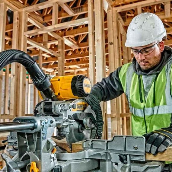 Пила торцовочная аккумуляторная 216*30мм DeWALT DCS777T2 | Зображення 7