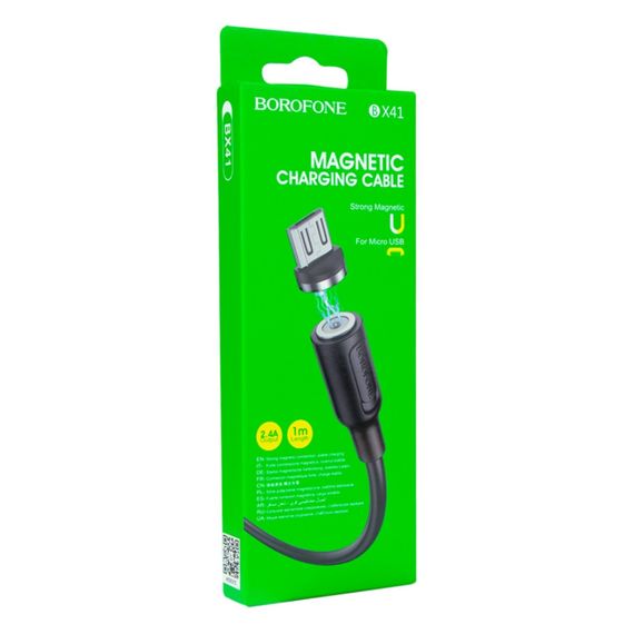 USB Borofone BX41 Amiable magnetic Micro | Зображення 1