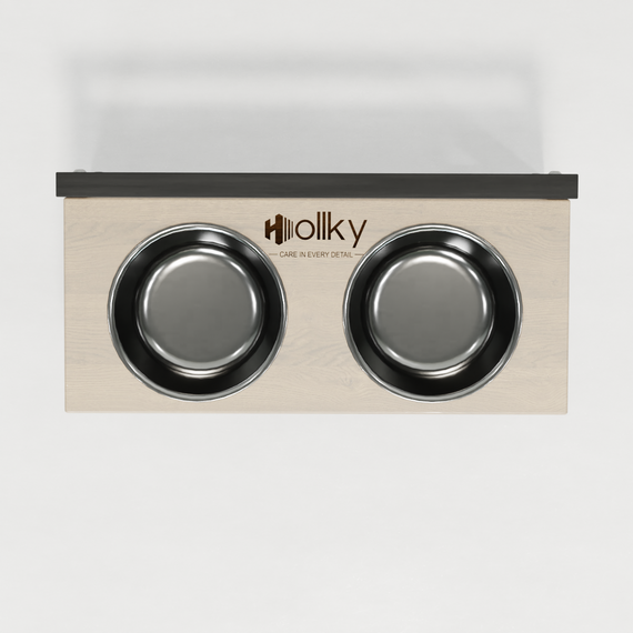 Миски на регульованій підставці для маленьких собак Hollky Flex S (2 × 0.450 л) FS-422523-GRWH | Зображення 4