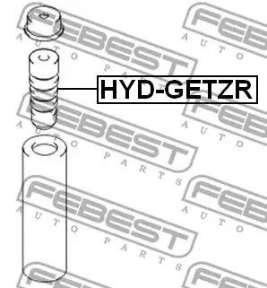 Відбійник амортизатора HYUNDAI ACCENT, HYUNDAI GETZ, FEBEST (HYDGETZR) | Зображення 1