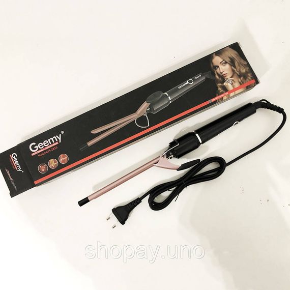 Плойка GEMEI GM‐2825 9 мм - афрокудри, турмалин, 190°C, 35W, гофре, вращение шнура, термонаконечник