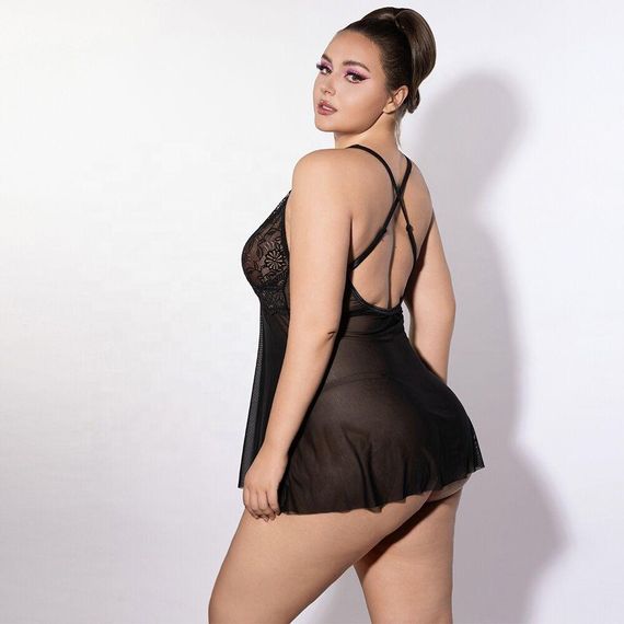 Платье JSY P61151 Black Plus Size sexstyle | Зображення 2