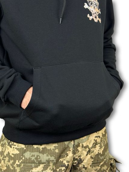 Чорна ХУДІ з принтом "JOLLY ROGER" Розмір S | Зображення 4