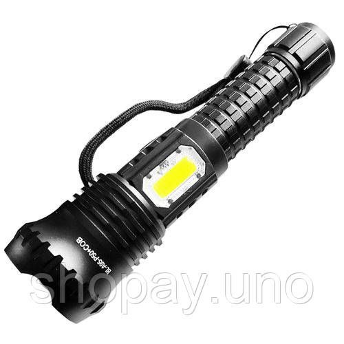 Портативний LED ліхтар на батареї Police, Ліхтарик на USB зарядкою для дому, Сильний ліхтарик AX-95 | Зображення 6