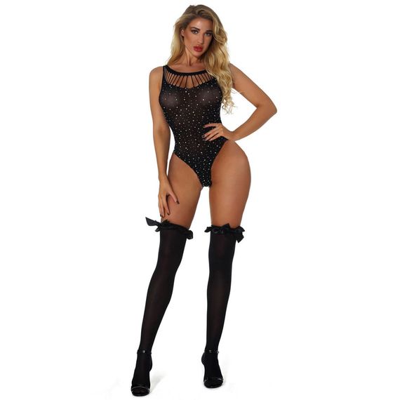 Боді-Сітка Babydoll 48 Чорний 9511 | Зображення 6