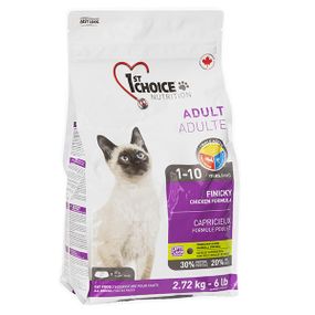 Корм 1st Choice Cat Adult Finicky сухой с курицей для привиредливых котов 2.72 кг