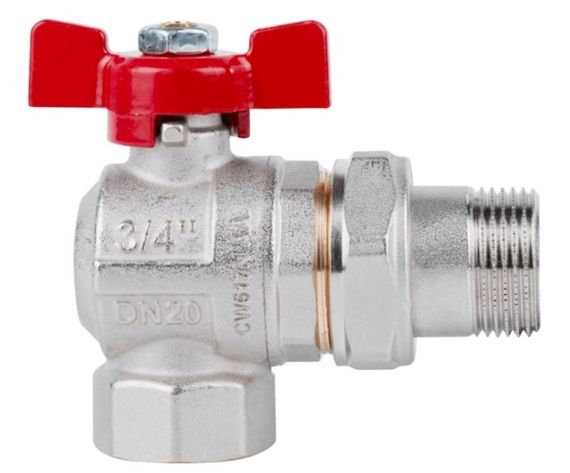 Кран кульовий Icma FAR. ROSSA 3/4" кутовий №361 (87361AE11) | Зображення 3