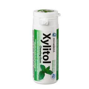 Жувальна гумка з ксилітолом Miradent Xylitol Chewing Gum Spearmint, солодка м'ята (30 шт)