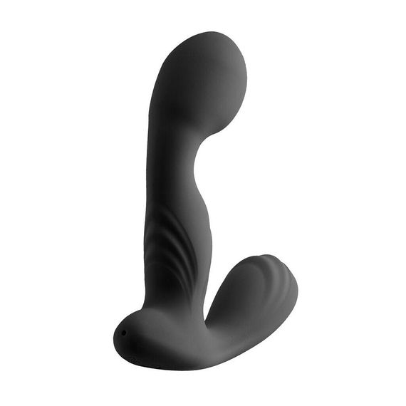 Вібромасажер простати S Pleasures Premium FUZZY, чорний, з рельєфом, 10 режимів вібрації, нагрівання sexstyle | Зображення 1