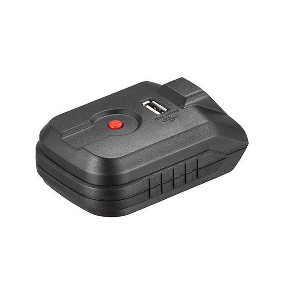 Адаптор для акумулятора Li-ion 20 В, USB 2A, LED ліхтар INTERTOOL WT-9300 | Зображення 2