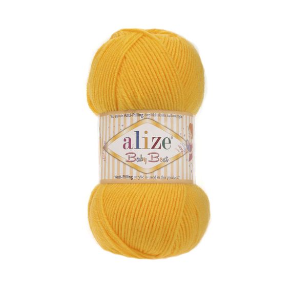 Пряжа Alize Baby Best No 216 (Алізе Бебі Бест) – 10% Бамбук, 90% Антипілінг Акрил, 100г/240м