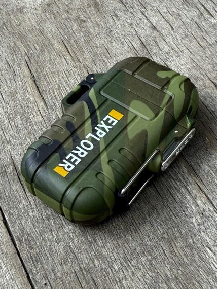 Електроімпульсна USB запальничка Explorer FR171, дві дуги в водонепроникному корпусі - Camouflage | Зображення 3