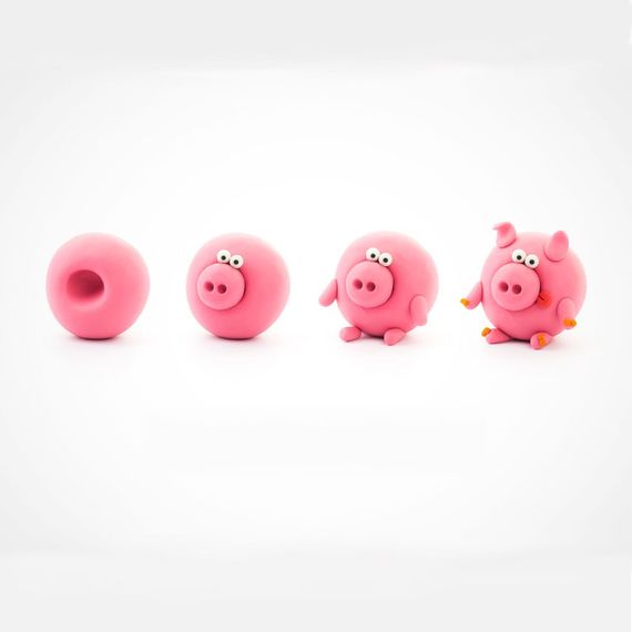 Набор самозатвердевающего пластилина Поросенок ЛИПАКА 30045-UA01 | Зображення 1