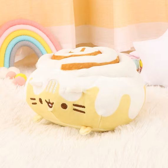 Плюшева м'яка іграшка Кіт Пушин Сінабон 18х14см Pusheen Cat | Зображення 1