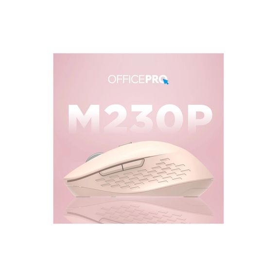 Мишка OfficePro M230P Silent Click Wireless/Bluetooth Pink (M230P) | Зображення 4