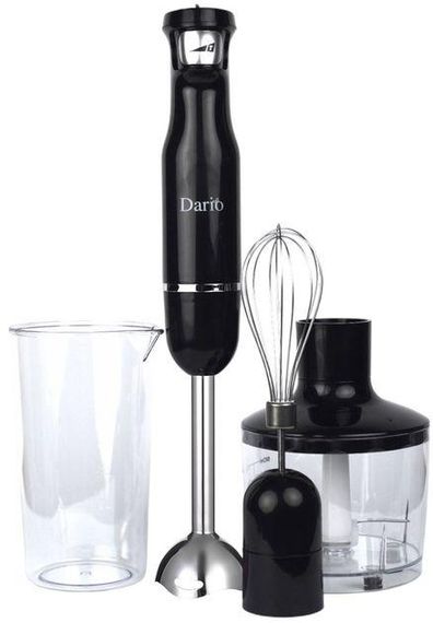 Блендер занурювальний з чашею 3в1 Dario DB0847 800 Вт 0.6 л чорний
