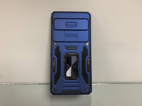 Google Pixel 7 синій Протиударний Чохол накладка Ring Magnet Camera slide з кільцем