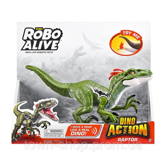 Интерактивная игрушка Раптор Robo Alive 7172 со звуком | Зображення 4