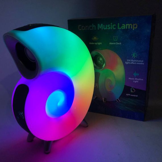 Светильник с беспроводной зарядкой INSPIRE N70 APP 6W, Беспроводная зарядная станция KW-697 с колонкой | Зображення 5