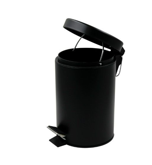 Відро для сміття кругле Zerix Solo-TC0107 Black 7 л чорне (ZX5900) | Зображення 4