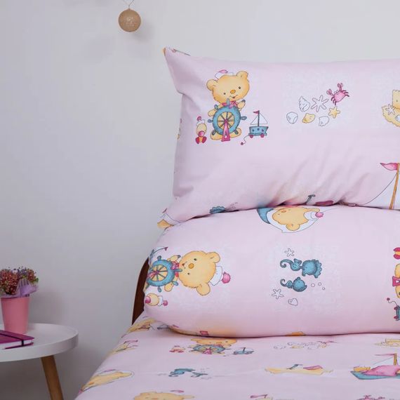 Постільна білизна підліткова ТЕП Soft dreams Морячок 2-04191-29886 150х215 см рожевий | Зображення 1