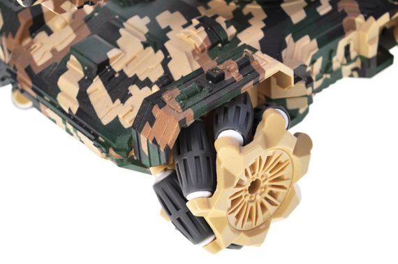 Танк  на радіокеруванні A123-120 акумулятор, USB,світло,музика,дим,дрифт,стріляє гелевими кульками,2 кол.кор.30*17*18,5 см | Зображення 1