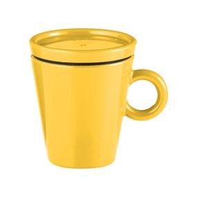 Кружка с крышкой дорожняя Guzzini 126800165 50 мл желтая