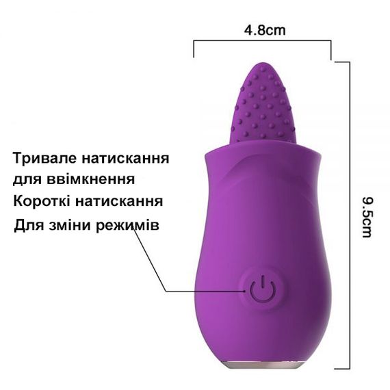 Клиторальный вибратор, имитатор куннилингуса (USB) | Зображення 5