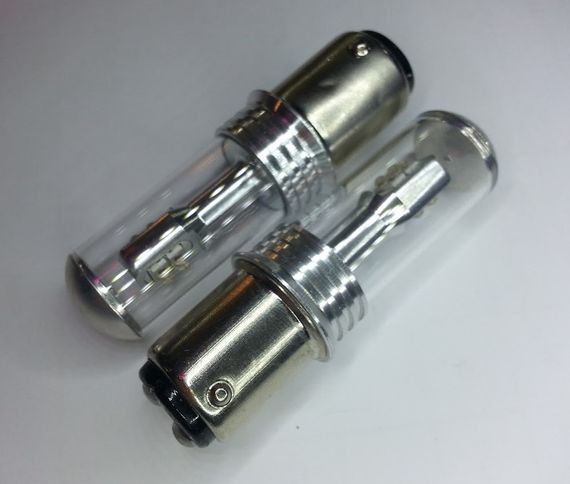 Светодиодная автолампа 1157  P21/5W  BAY15d, 40W RED (370Lm) CREE XBD X*8PCS  OEM Beam angle design | Зображення 1