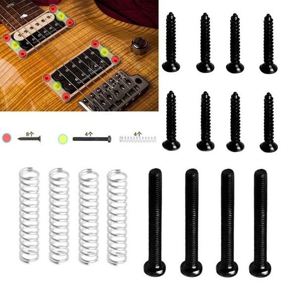 Крепеж саморезы 11 мм для ХАМБАКЕРОВ электогитары Gibson Les Paul Telecaster винты