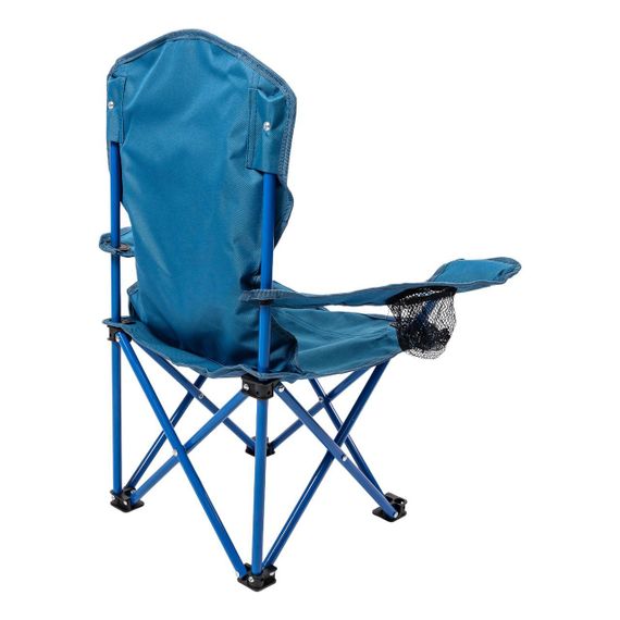 Розкладне крісло туристичне 34х58х65 см крісло для пікніка на природу з підстаканником Синій | Зображення 3