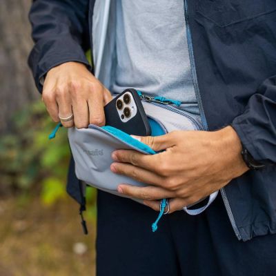 Сумка-бананка Pacsafe Eco Anti-Theft Waist Pack сірий/чорний (41104145) | Зображення 7