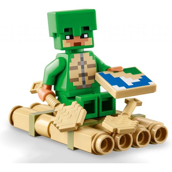 Конструктор LEGO Minecraft Пляжний будинок у формі черепахи 234 деталей (21254) | Зображення 5