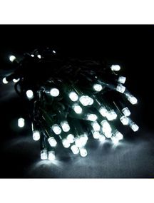 Світлодіодна гірлянда електрична Led на 100 світлодіодів з контролером зелений провід Білий