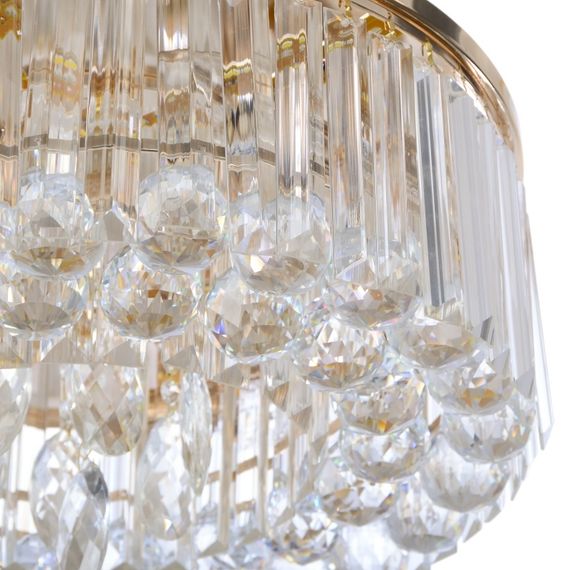 Люстра торт потолочная с подсветкой LED E14 40W Glass (BCL-612C/3) | Зображення 1