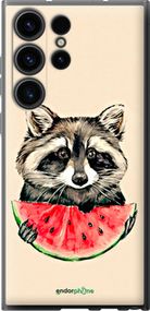 Чохол на Samsung Galaxy S23 Ultra Єнотик з кавуном "4605u-2906-2448"