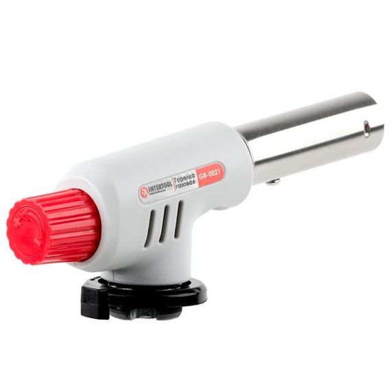 Пальник газовий, п'єзозапалювання на регуляторі INTERTOOL GB-00211 | Зображення 2