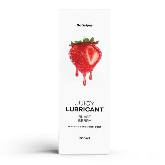 Лубрикант на водной основе Satisfyer Juicy Lubricant Blast Berry water based 300 мл sexstyle