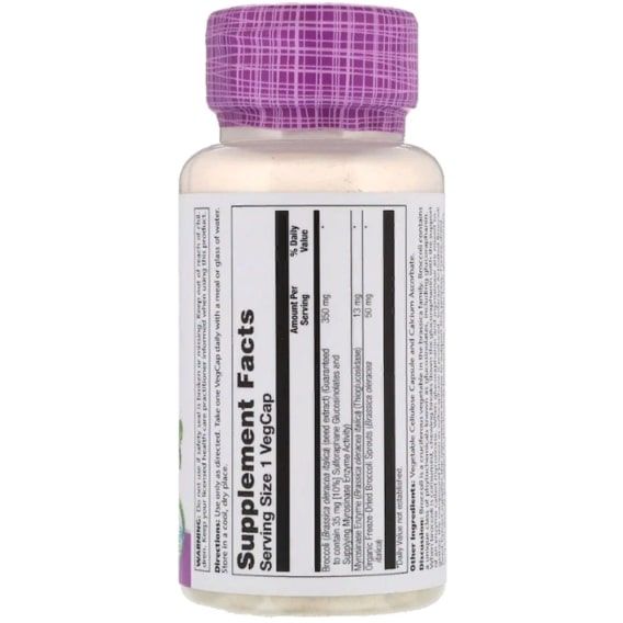 Смесь экстрактов Solaray Activated Broccoli Seed Extract 350 mg 30 Veg Caps SOR-28246 | Зображення 1