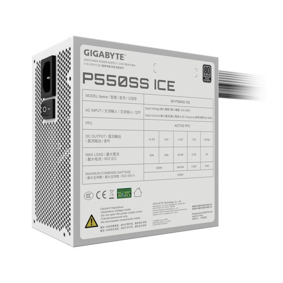 Блок живлення GIGABYTE 550W (GP-P550SS ICE) | Зображення 3