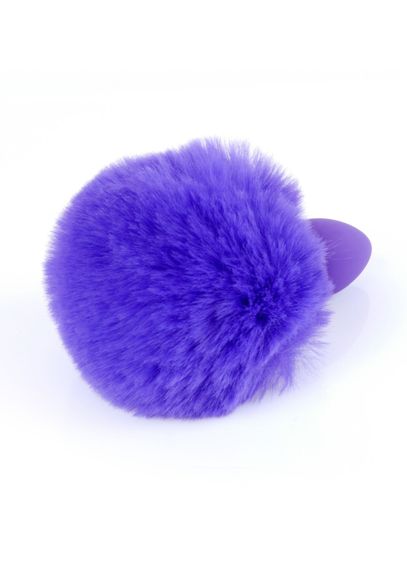 Анальна пробка - Bunny Tail Silicone Purple Plug Purple | Зображення 2