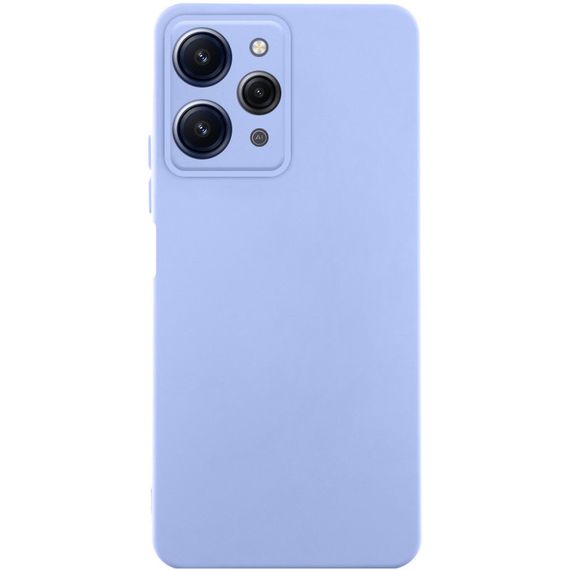 Чохол TPU GETMAN Liquid Silk Full Camera для Xiaomi Redmi 12 Бузковий / Light purple