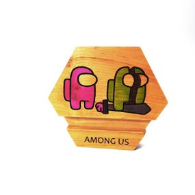 Підставка тримач для мобільного телефону, смартфона, планшета AMONG US Майстерня містера Томаса 11.5х10см